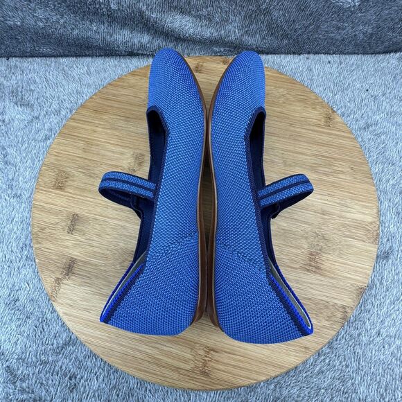 Rothy's Shoes Womens Size 5 Blue Mary Jane Flats Eco Knit Comfort Ballet - Picture 6 of 10
